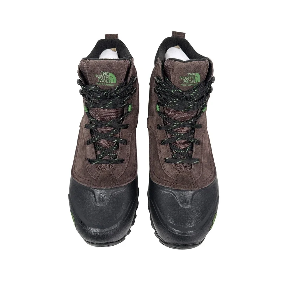 The North Face Snowfuse Winter Boots Mens 13 Brown Waterproof Suede Insulated
